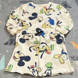 Disney Character Matching Set Crew neck and shorts.